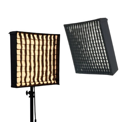 Portable Roll-up LED Light Adjustable Color Temperature 3200K-5600K Remote Control 200W Grid Softbox for Photography Live προμηθευτής
