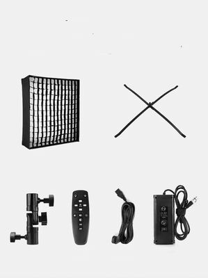 Portable Roll-up LED Light Adjustable Color Temperature 3200K-5600K Remote Control 200W Grid Softbox for Photography Live προμηθευτής
