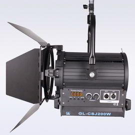 CRI 92 Φωτογραφία Φώτα 200W LED Φρέσνελ Φως Bi Χρώμα Χωρίς ανεμιστήρα για επαγγελματικό φωτισμό στούντιο ((Pole-Operated Yoke) προμηθευτής